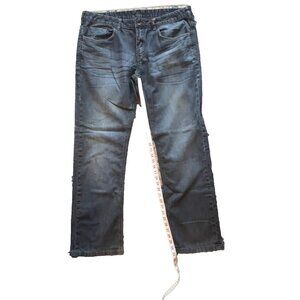 Buffalo Men's 73 Jeans 36 x 31L "L David Bitton 1973 Rock For Freedom Blue Denim